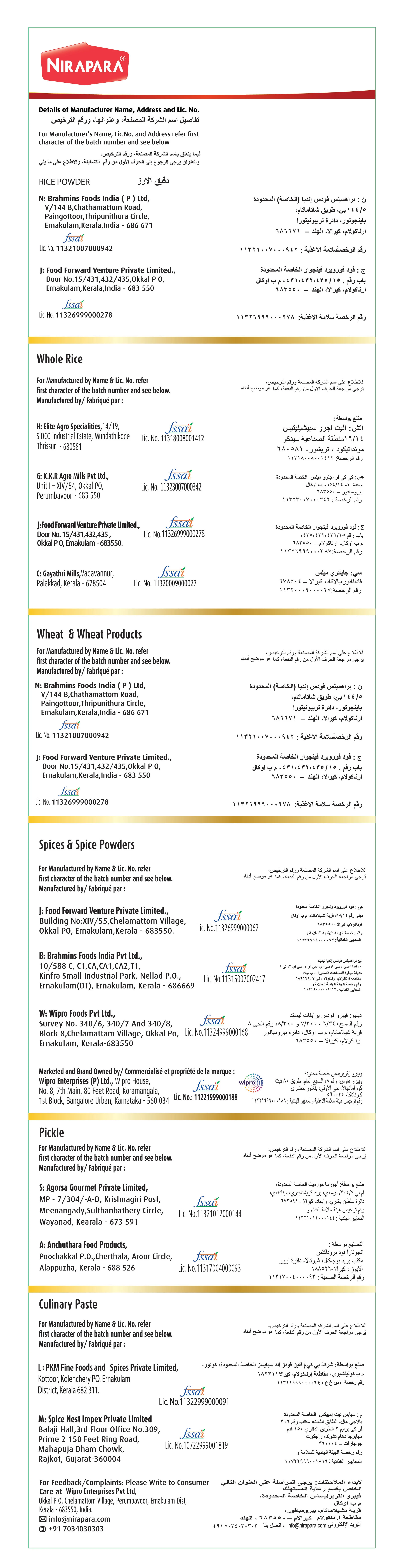 Manufacturing Facilities